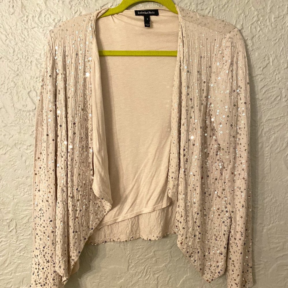 Isabella Oliver Sequin Cardigan
